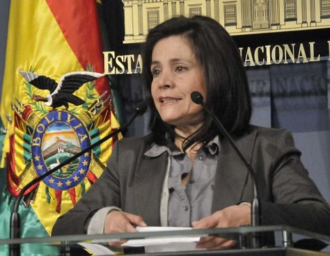 Ministra de Comunicación, Amanda Dávila. Foto: ABI