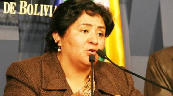 Ministra de Justicia Cecilia Ayllón. Foto: ABI