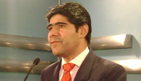Jorge Pérez, viceministro de Régimen Interior, encabeza la comitiva. Foto: ABI