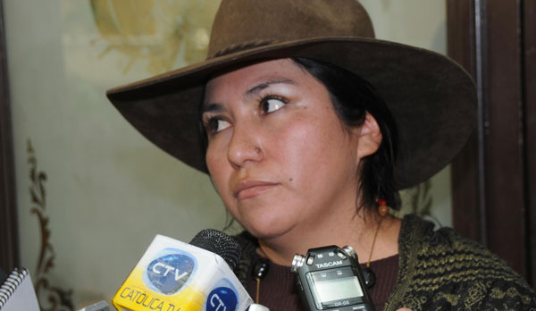 Marianela Paco, diputada del Movimento Al Socialismo (MAS). Foto: ABI