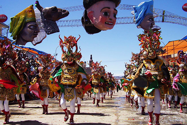 Danza de la Diablada en el Carnaval de Oruro. Foto: ABI