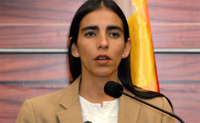 Presidenta de la Cámara de Senadores, Gabriela Montaño. Foto: ABI