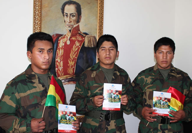 Declaración conjunta de soldados bolivianos. Foto: ABI