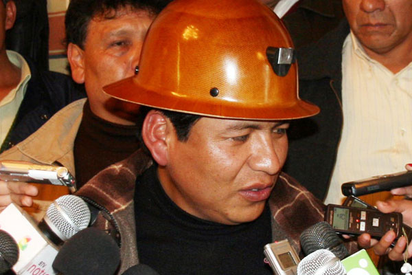 Juan Carlos Trujillo, secretario ejecutivo de la Central Obrera Boliviana (COB). Foto: ABI