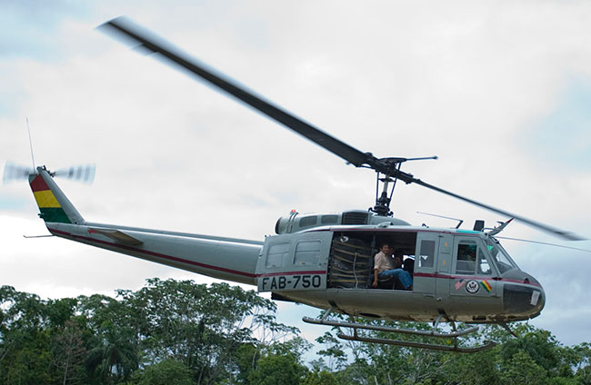 Helicóptero Bell UH-1H. Foto: ABI