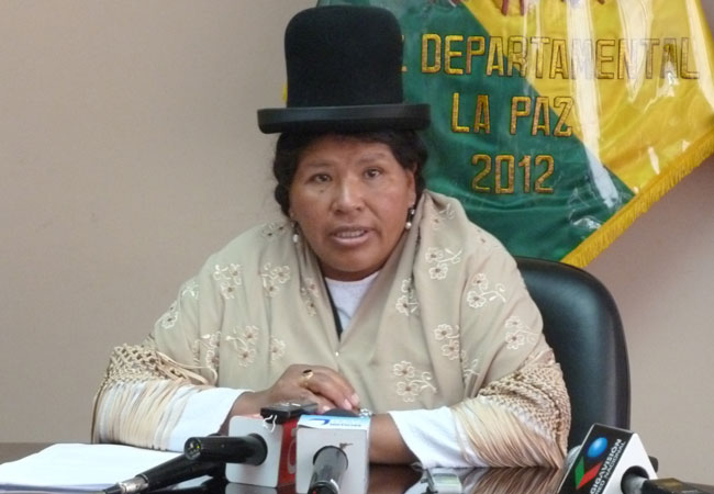Cristina Mamani Aguilar, presidenta del Consejo de la Magistratura. Foto: ABI