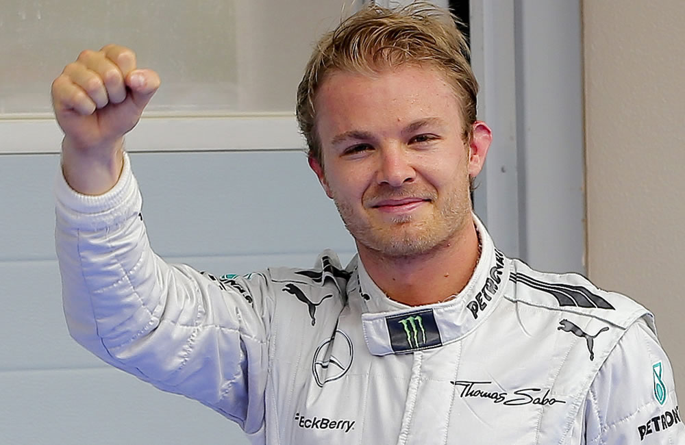 El piloto alemán de Fórmula uno, Nico Rosberg de Mercedes gana la preclasificación del Gran Premio de Bahréin. Foto: EFE