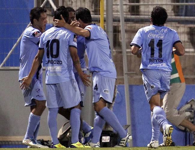 Celebración de los jugadores del Club Bolívar. Foto: EFE
