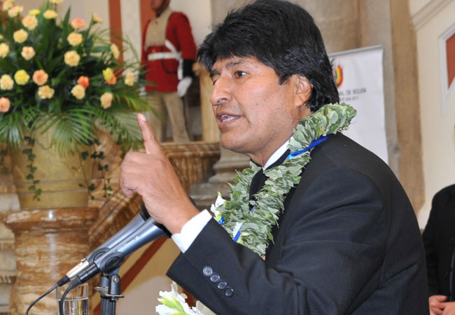 Evo Morales, presidente del Estado Plurinacional de Bolivia. Foto: ABI
