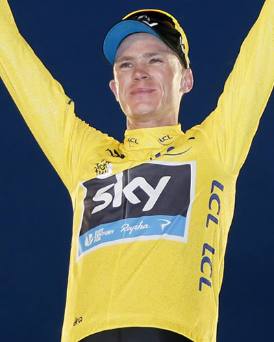 El campeón del Tour de Francia 2013, Christopher Froome. Foto: EFE