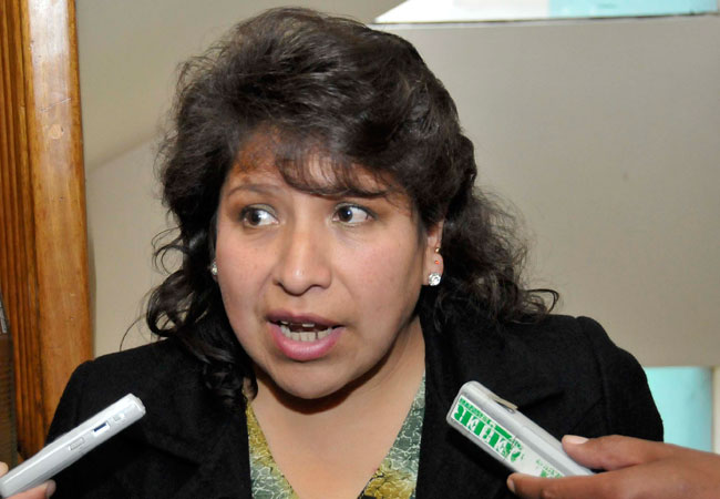 Dina Chuquimia, vocal del Tribunal Supremo Electoral (TSE). Foto: ABI