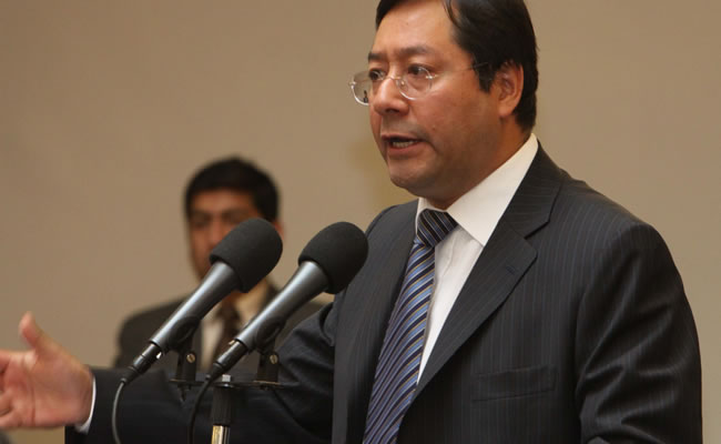 Ministro de economía y finanzas, Luis Arce. Foto: ABI