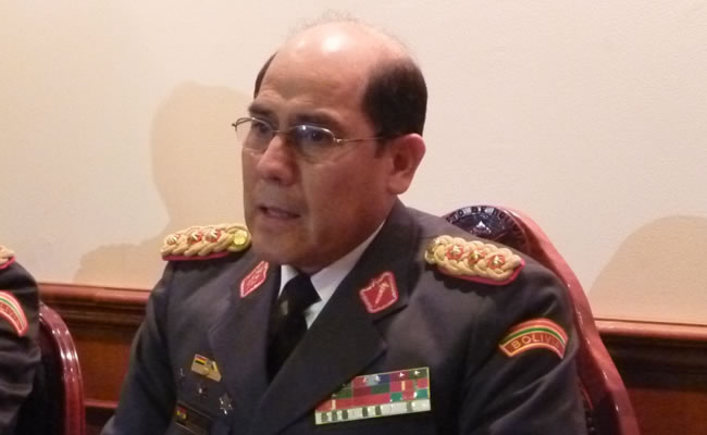 El comandante general del Ejército, Gral. Fernando Zeballos. Foto: ABI