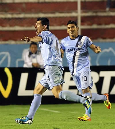 Celebración de los jugadores de Bolívar. Foto: EFE