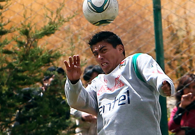 Luis Méndez, jugador de Oriente Petrolero y también de la Selección Boliviana. Foto: EFE