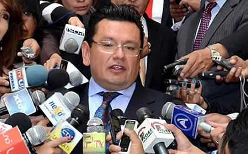 El presidente de los empresarios bolivianos, Daniel Sánchez. ABI