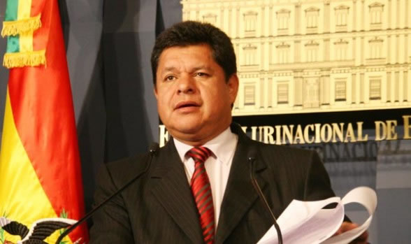 Ministro de defensa, Ruben Saavedra. Foto: ABI