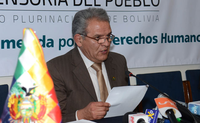 Rolando Villena, Defensor del Pueblo de Bolivia. Foto: ABI