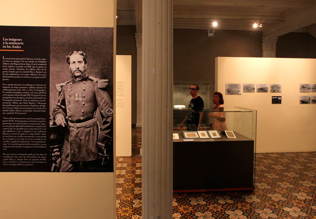 Exposición "Guerra y fotografía: Perú 1879-1929" que se presenta en la ciudad de Lima (Perú). Foto: EFE