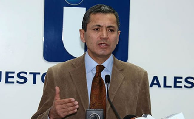 El presidente del Servicio de Impuestos Nacionales (SIN), Erik Ariñez. Foto: ABI