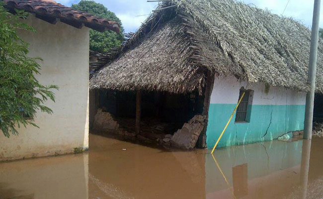 Inundaciones han afectado varias viviendas en diferentes regiones, principalmente en el oriente boliviano. Foto: ABI