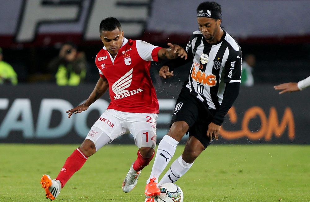 Santa Fe empató 1-1 con Atlético Mineiro y siguió vivo en la Copa Libertadores. Foto: EFE