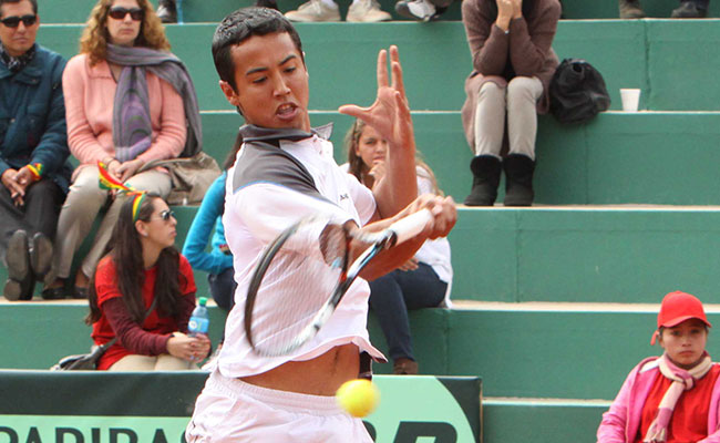El tenista boliviano Hugo Dellien. Foto: ABI