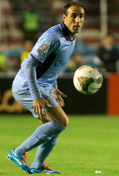 El jugador de Bolívar, José Luis Sánchez Capdevila. Foto: EFE