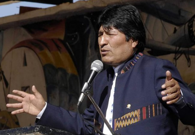 El presidente boliviano, Evo Morales. Foto: EFE