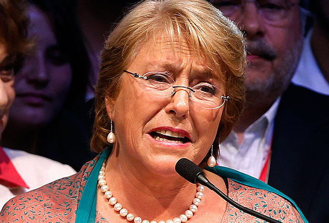 La presidenta de Chile Michelle Bachelet. Foto: EFE