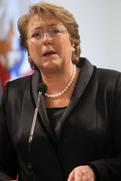 La presidenta chilena, Michelle Bachelet. Foto: EFE