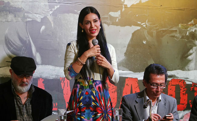 Actriz y productora de la película "Olvidados", Carla Ortiz. Foto: EFE