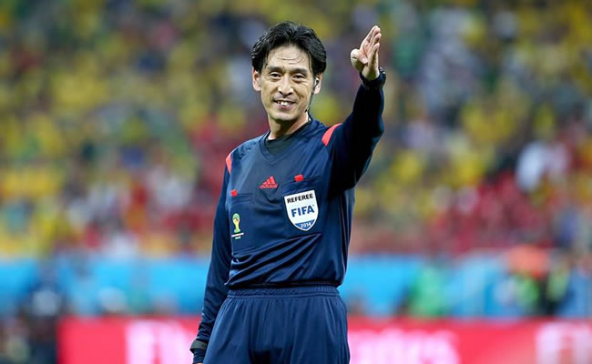 El árbitro japonés Yuichi Nishimura. Foto: EFE