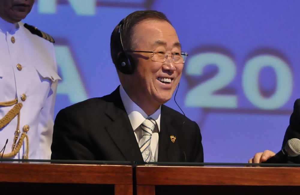 Ban Ki Moon, Secretario General de la Onu. Foto: ABI