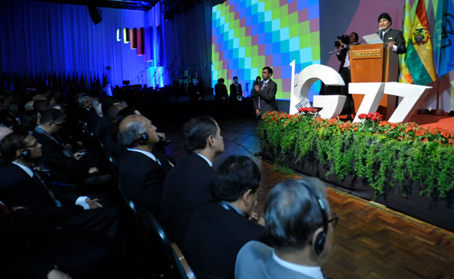 Cumbre G77 más China en Santa Cruz. Foto: ABI