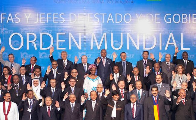 Foto oficial de la cumbre G77. Foto: ABI