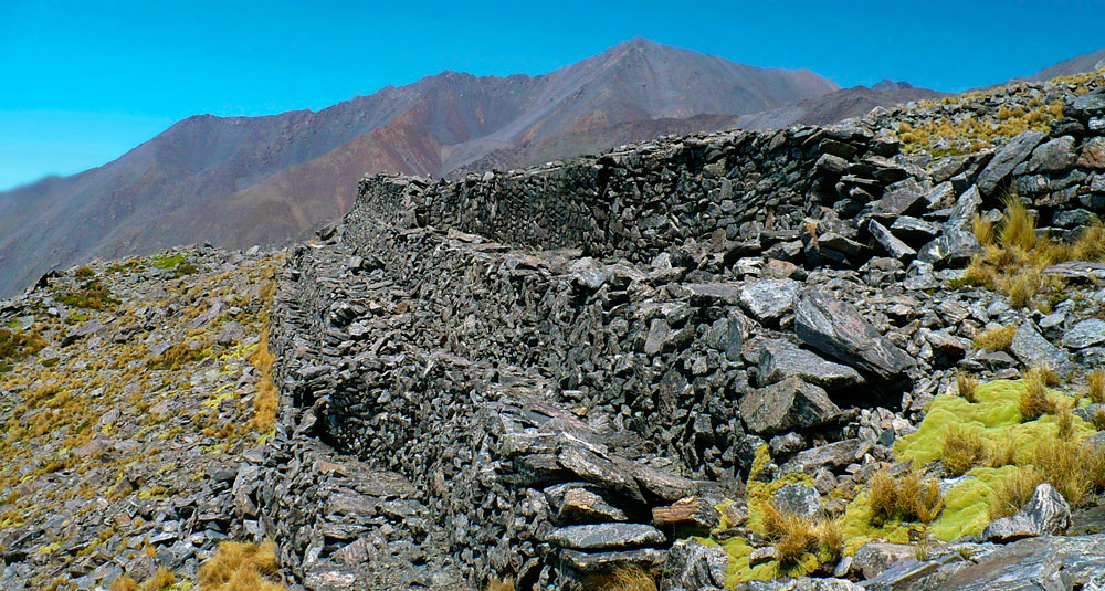 Una parte del 'Qhapaq Ñan', sistema vial prehispánico que atraviesa Argentina, Bolivia, Chile, Colombia, Ecuador y Perú. Foto: ABI