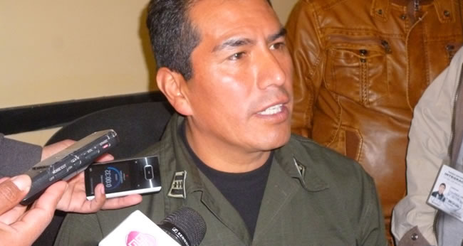 Director regional de la Fuerza Especial de Lucha Contra el Crimen (FELCC), Adolfo Cárdenas. Foto: ABI