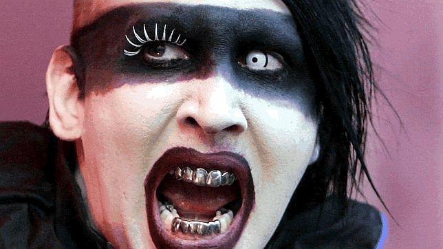 El polémico cantante de metal Marilyn Manson. Foto: EFE