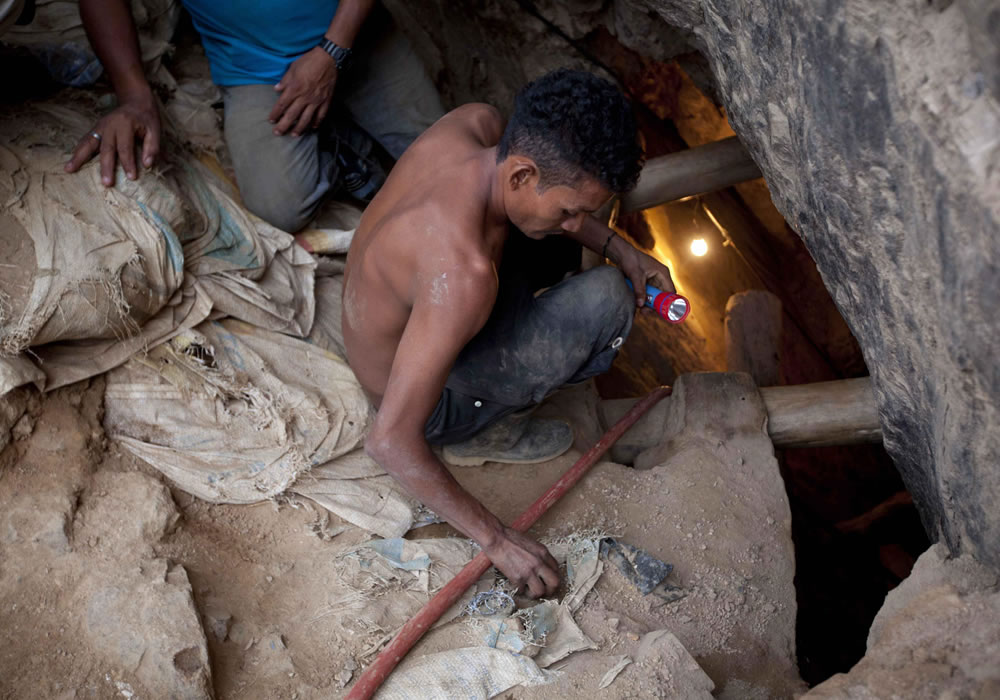 Rescate en mina de Honduras. Foto: EFE