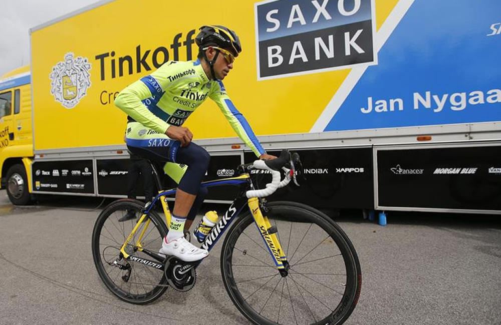 El ciclista español Alberto Contador, del equipo Tinkoff Saxo. Foto: EFE