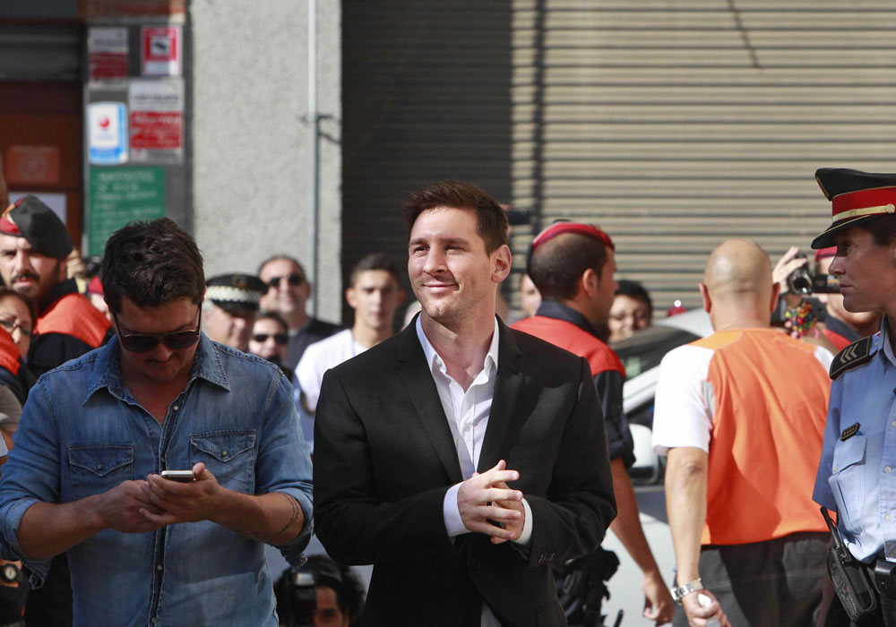 Messi se convierte en el primer contribuyente de España, al pagar 53 millones. Foto: EFE