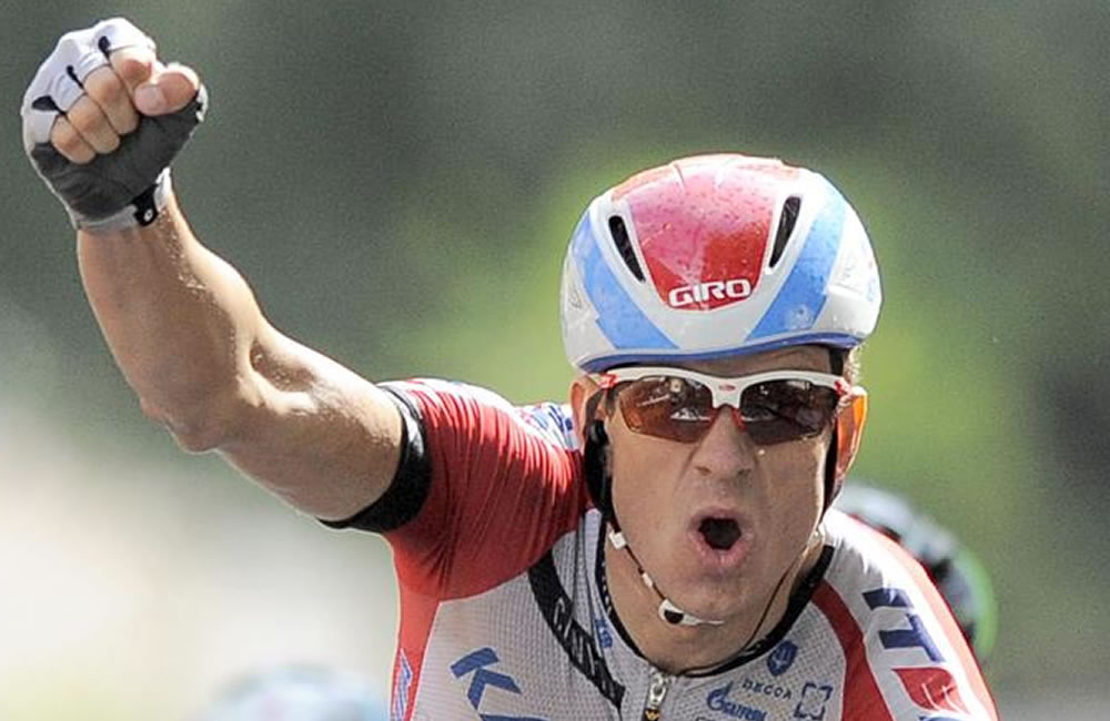 El noruego Alexander Kristoff sumó en Nimes su segundo triunfo en el Tour de Francia. Foto: EFE