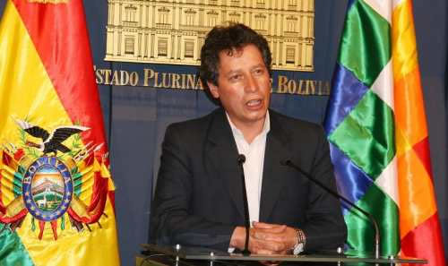 Ministro de Minería, César Navarro. Foto: ABI