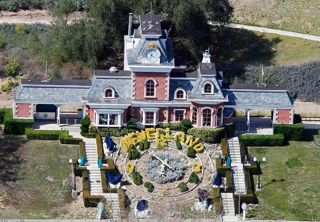 Rancho "Neverland" de Michael Jackson. Archivo. Foto: EFE