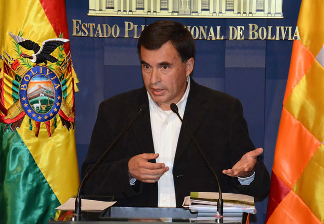 Juan Ramón Quintana, ministro de la Presidencia. Foto: ABI