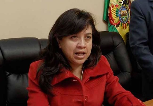Sandra Soriano, senadora por el MAS. Foto: ABI