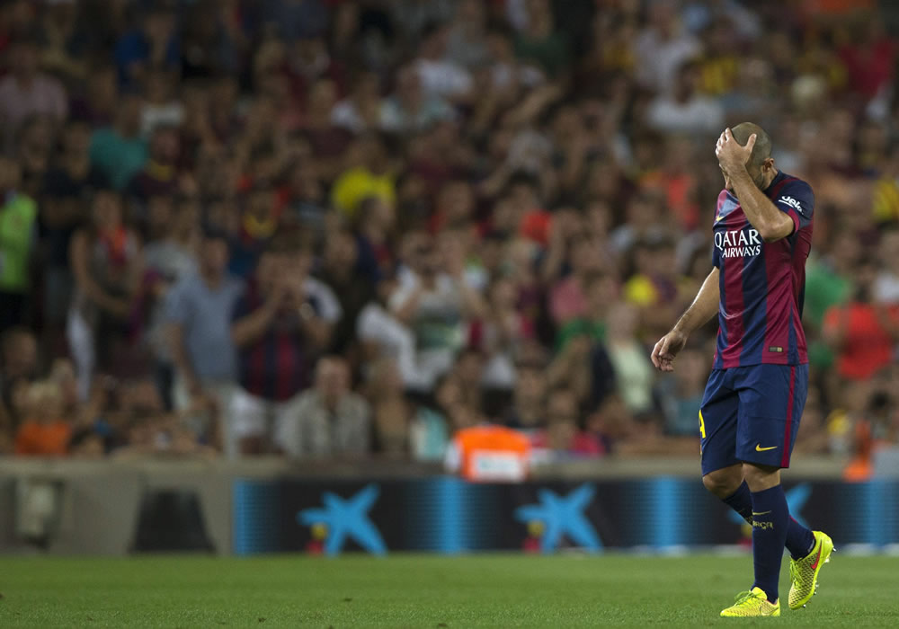 Javier Mascherano, El 'Jefecito' quiere retirarse en el Barça. Foto: EFE