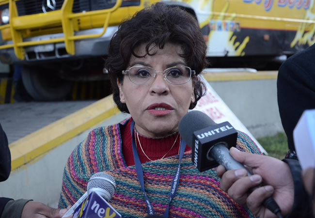 Marlene Ardaya, presidenta de la Aduana Nacional de Bolivia. Foto: ABI