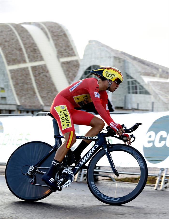 Malori gana la contrarreloj y Contador conquista su tercera Vuelta. Foto: EFE